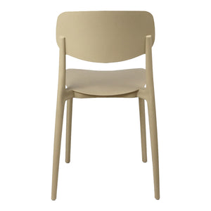 Καρέκλα Berdian pakoworld στοιβαζόμενη pp σε cappuccino απόχρωση 38x49x79εκ
