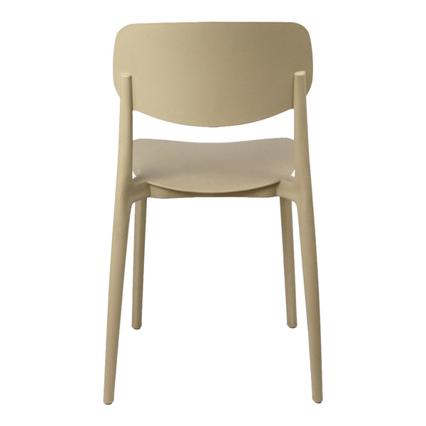 Καρέκλα Berdian pakoworld στοιβαζόμενη pp σε cappuccino απόχρωση 38x49x79εκ