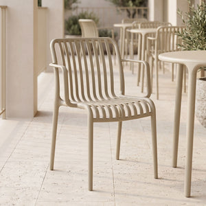 Πολυθρόνα Zoi pakoworld pp cappuccino 54x57.5x79εκ