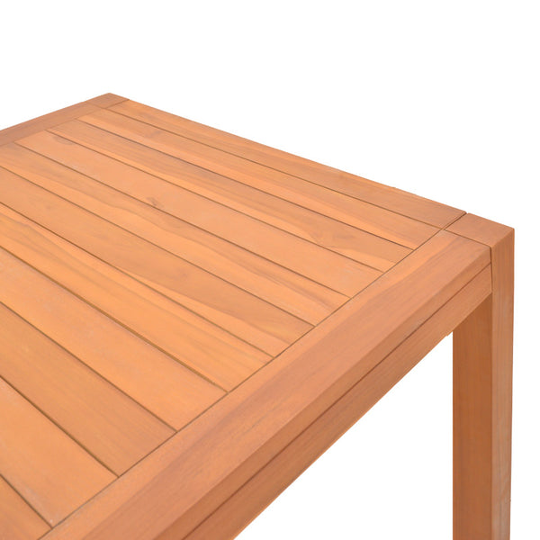 Τραπέζι Vocaly pakoworld teak ξύλο σε φυσική απόχρωση 200x100x75εκ