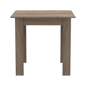 Τραπέζι Manka I pakoworld σε sonoma truffle απόχρωση 80x80x77εκ