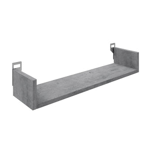 Ραφιέρα τοίχου Derva pakoworld σε cement γκρι απόχρωση 60x15x10cm