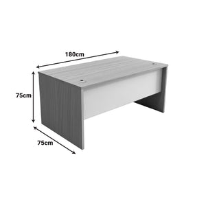 Γραφείο εργασίας Armadi pakoworld sonoma-λευκό 180x75x75εκ