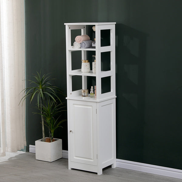 Ντουλάπι-στήλη Larben pakoworld mdf λευκό 40x33x150εκ