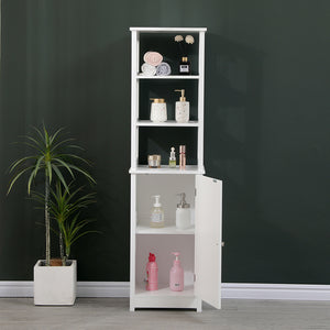 Ντουλάπι-στήλη Larben pakoworld mdf λευκό 40x33x150εκ