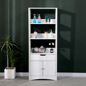 Ντουλάπι-στήλη Sejo pakoworld mdf λευκό 60x32.5x154εκ