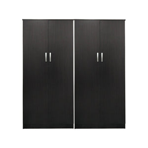 Ντουλάπα τετράφυλλη Athos Ι pakoworld wenge 160x42x180εκ