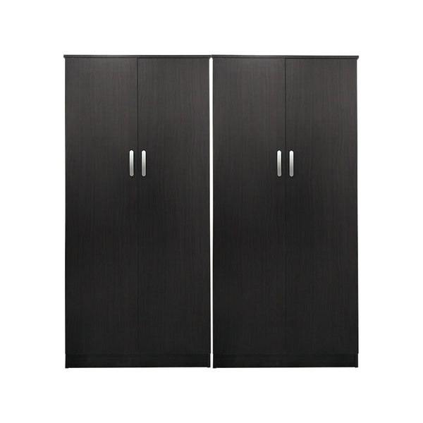 Ντουλάπα τετράφυλλη Athos Ι pakoworld wenge 160x42x180εκ