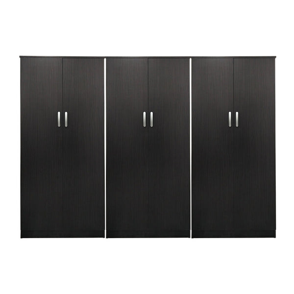 Ντουλάπα εξάφυλλη Athos pakoworld wenge 240x42x180εκ