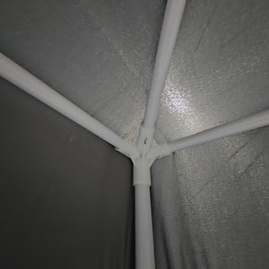 Κιόσκι Gazebo pakoworld μεταλλικός σκελετός - ύφασμα ανθρακί 3x3m
