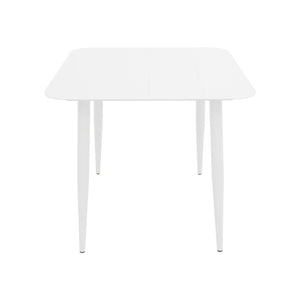 Τραπέζι Vista pakoworld αλουμίνιο σε λευκή απόχρωση 80x80x72εκ