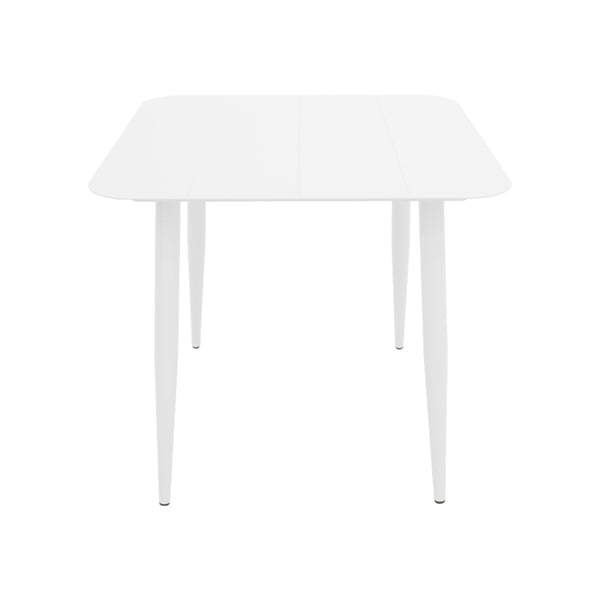 Τραπέζι Vista pakoworld αλουμίνιο σε λευκή απόχρωση 80x80x72εκ