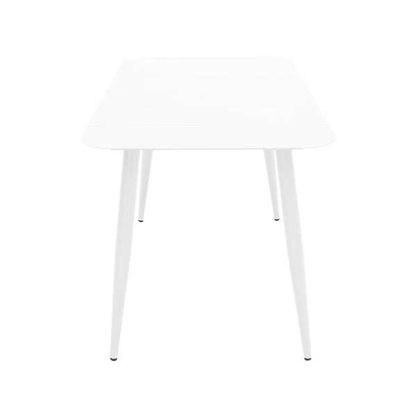 Τραπέζι Vista pakoworld αλουμίνιο σε λευκή απόχρωση 120x70x72εκ