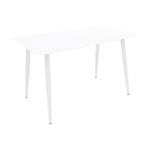 Τραπέζι Vista pakoworld αλουμίνιο σε λευκή απόχρωση 120x70x72εκ