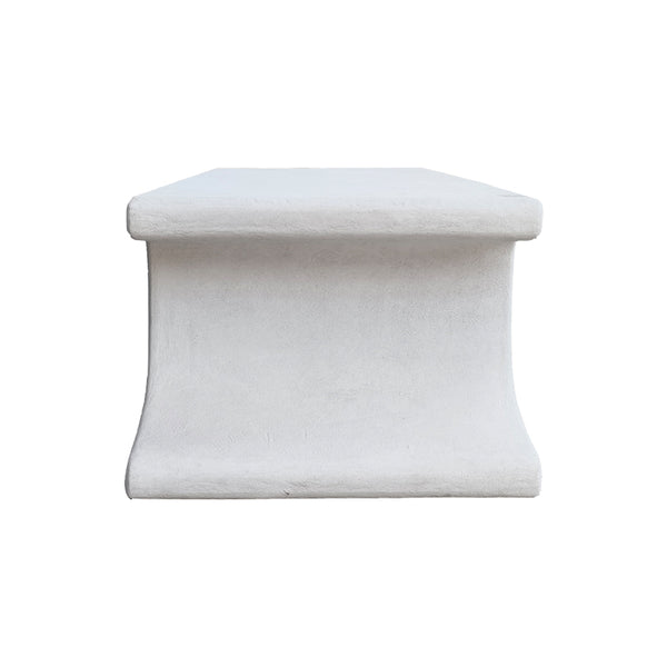 Τραπέζι σαλονιού Nafel pakoworld mdf λευκό 120x60x45εκ