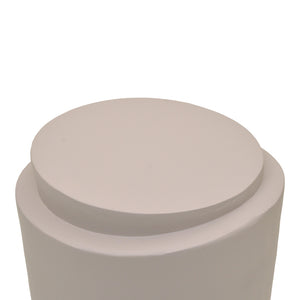 Βοηθητικό τραπέζι Fortox pakoworld MGO cappuccino Φ40x49.5εκ