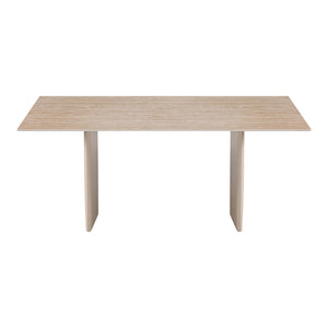 Τραπέζι Releno pakoworld sintered stone σε όψη τραβερτίνας 180x90x75εκ