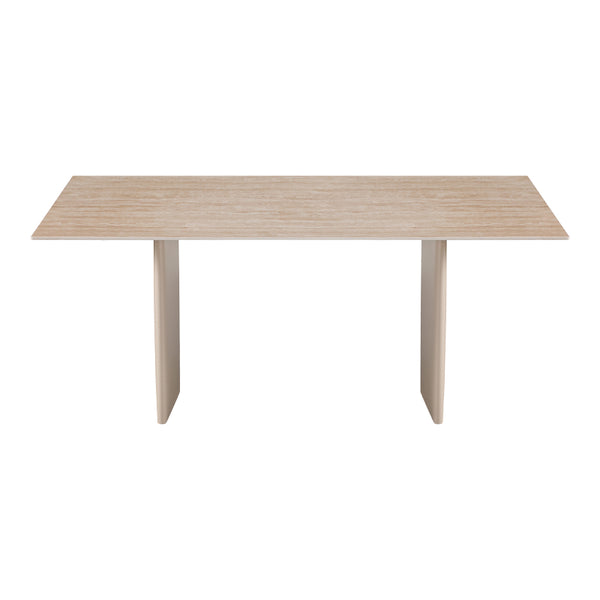 Τραπέζι Releno pakoworld sintered stone σε όψη τραβερτίνας 180x90x75εκ