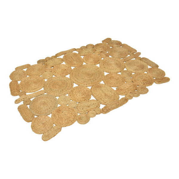 Χαλί Jenel pakoworld γιούτα σε φυσική απόχρωση 150x216εκ